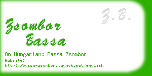 zsombor bassa business card